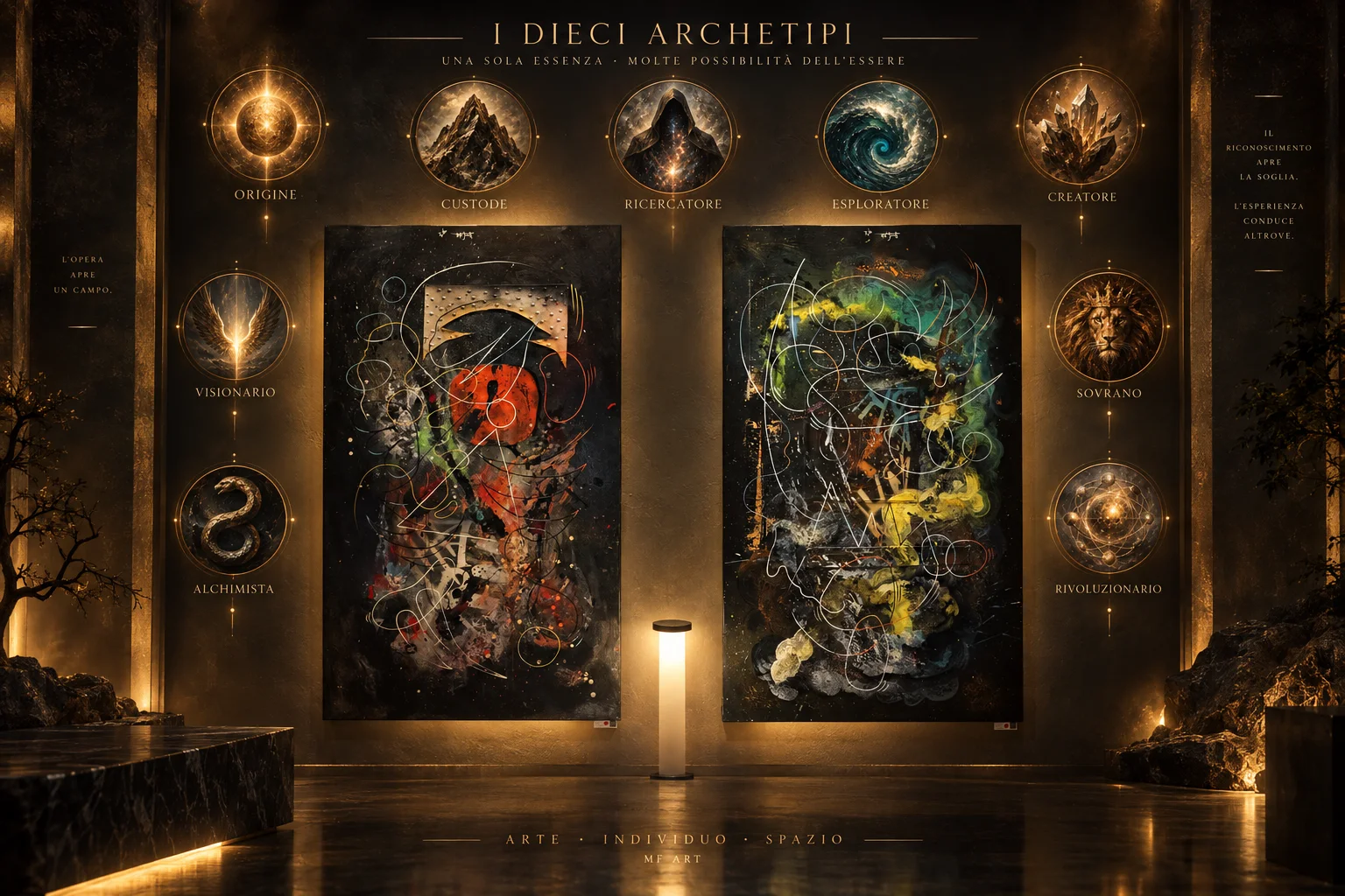 A work by Matteo Ferretti and a constellation of archetypal presences