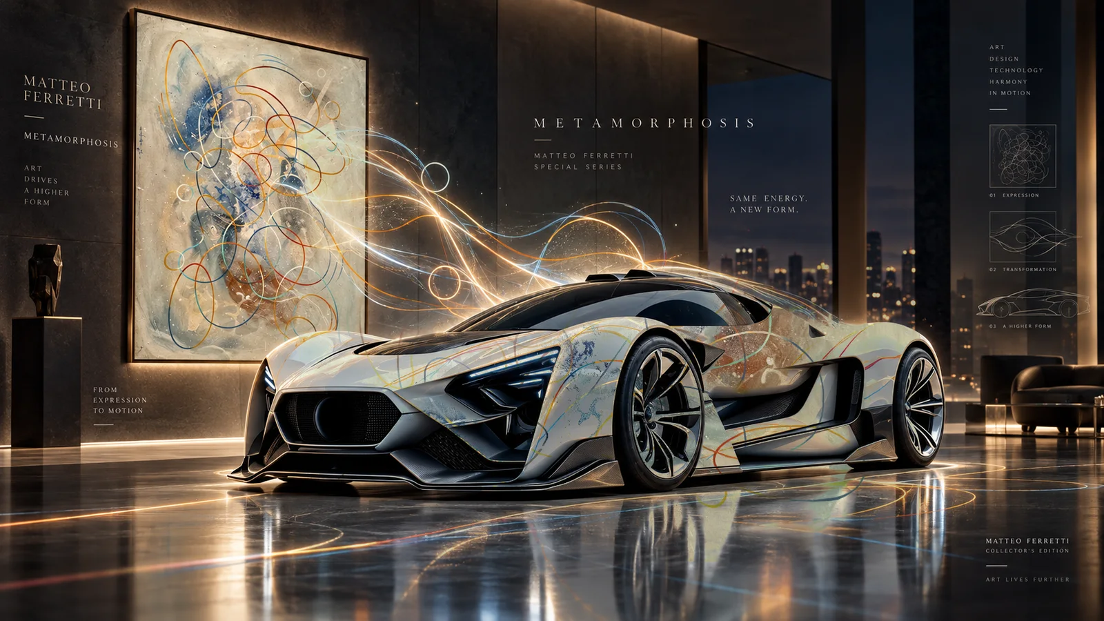 Extension of the painted matrix into contemporary technological design