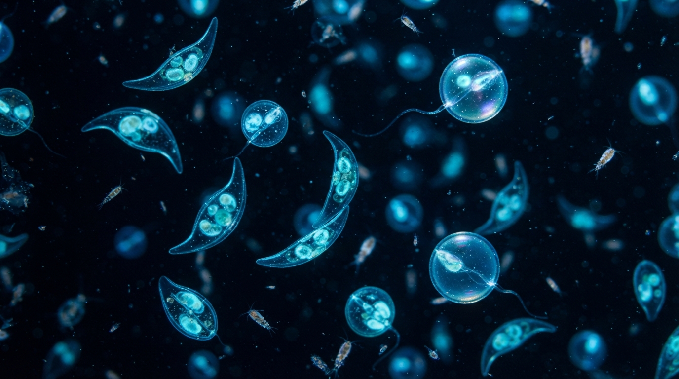 Scala microscopica e biologica della bioluminescenza
