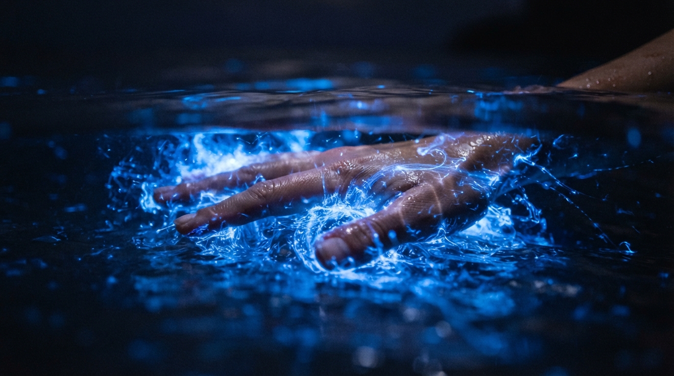 The physical experience of marine bioluminescence